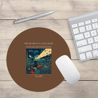 Thumbnail for VINTAGE G4425 - The Runway's Last Light - Designed Mouse Pads design on brown round