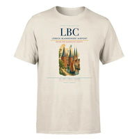 Thumbnail for Lübeck Blankensee Airport (LBC) T-Shirt single-side front print in Beige | lübeck-blankensee-airport-lbc-double-side-t-shirt