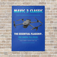 Thumbnail for DJI Mavic 3 Classic vertical canvas print - no frame - blue background