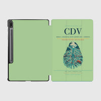 Thumbnail for Merle K. (Mudhole) Smith Airport (CDV) design on light green samsung tablet tablet case