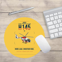 Thumbnail for Airbus H145 D3 design on yellow round mouse pad