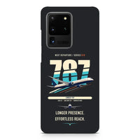 Thumbnail for Boeing 787-10 Dreamliner design on samsung case - black