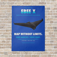 Thumbnail for AgEagle eBee X vertical canvas print - no frame - blue background