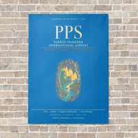 Thumbnail for Puerto Princesa International Airport PPS - Canvas Framed - Turquoise