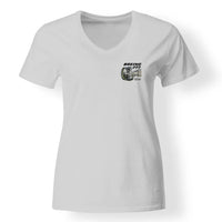 Thumbnail for Boeing 777 & GE90 Engine Designed V-Neck T-Shirts - view 20