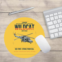 Thumbnail for Leonardo AW159 Wildcat HMA2 design on yellow round mouse pad
