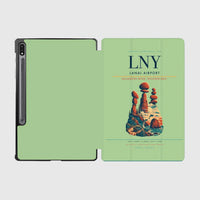 Thumbnail for Lanai Airport (LNY) design on light green samsung tablet tablet case