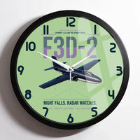 Thumbnail for F3D-2 Skyknight design on light green framed wall clock
