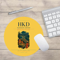 Thumbnail for Hakodate Airport (HKD) design on yellow round mouse pad