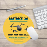 Thumbnail for DJI Matrice 30 design on yellow round mouse pad