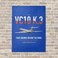 Thumbnail for Vickers VC10 K.3 vertical canvas print - no frame - blue background