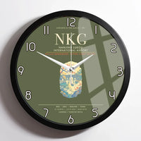 Thumbnail for Nanjing Lukou International Airport NKG Wall-Clock Framed - Green Army