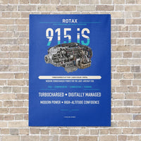 Thumbnail for 915 iS vertical canvas print - no frame - blue background