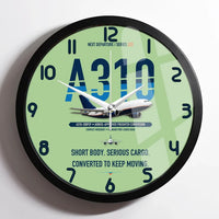 Thumbnail for Airbus A310-200P2F design on light green framed wall clock