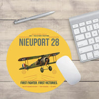 Thumbnail for Nieuport 28C.1 design on yellow round mouse pad
