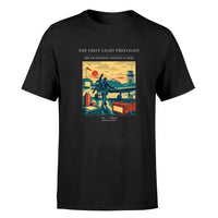 Thumbnail for VINTAGE G4180 - The First Light Preflight - Premium T-Shirt design on black premium t shirt