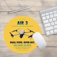 Thumbnail for DJI Air 3 design on yellow round mouse pad