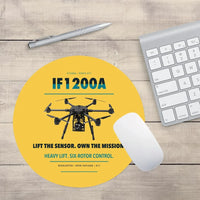 Thumbnail for Inspired Flight IF1200A design on yellow round mouse pad