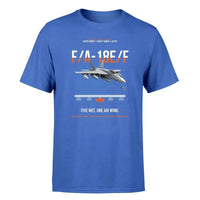 Thumbnail for F A-18E F Buddy Tanker design on blue double-side t-shirt, single-side print