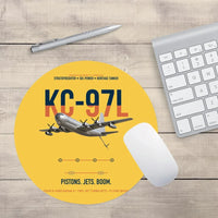 Thumbnail for KC-97L STRATOFREIGHTER design on yellow round mouse pad