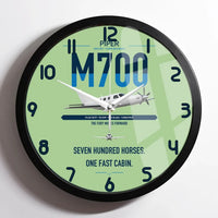 Thumbnail for Piper M700 Fury design on light green framed wall clock