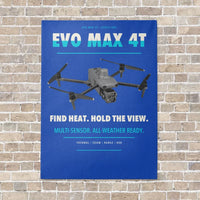 Thumbnail for Autel EVO Max 4T vertical canvas print - no frame - blue background
