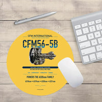 Thumbnail for CFM56-5B design on yellow round mouse pad