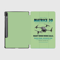 Thumbnail for DJI Matrice 30 design on light green samsung tablet tablet case