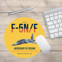 Thumbnail for F-5N F Adversary design on yellow round mouse pad