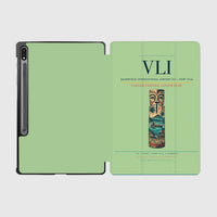 Thumbnail for Bauerfield International Airport (VLI) design on light green samsung tablet tablet case
