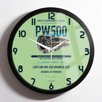 Thumbnail for PW500 design on light green framed wall clock