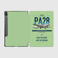 Thumbnail for Piper PA-28 Cherokee design on light green samsung tablet tablet case