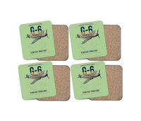 Thumbnail for Messerschmitt Bf 109G-6 design on light green 4 pieces set coaster