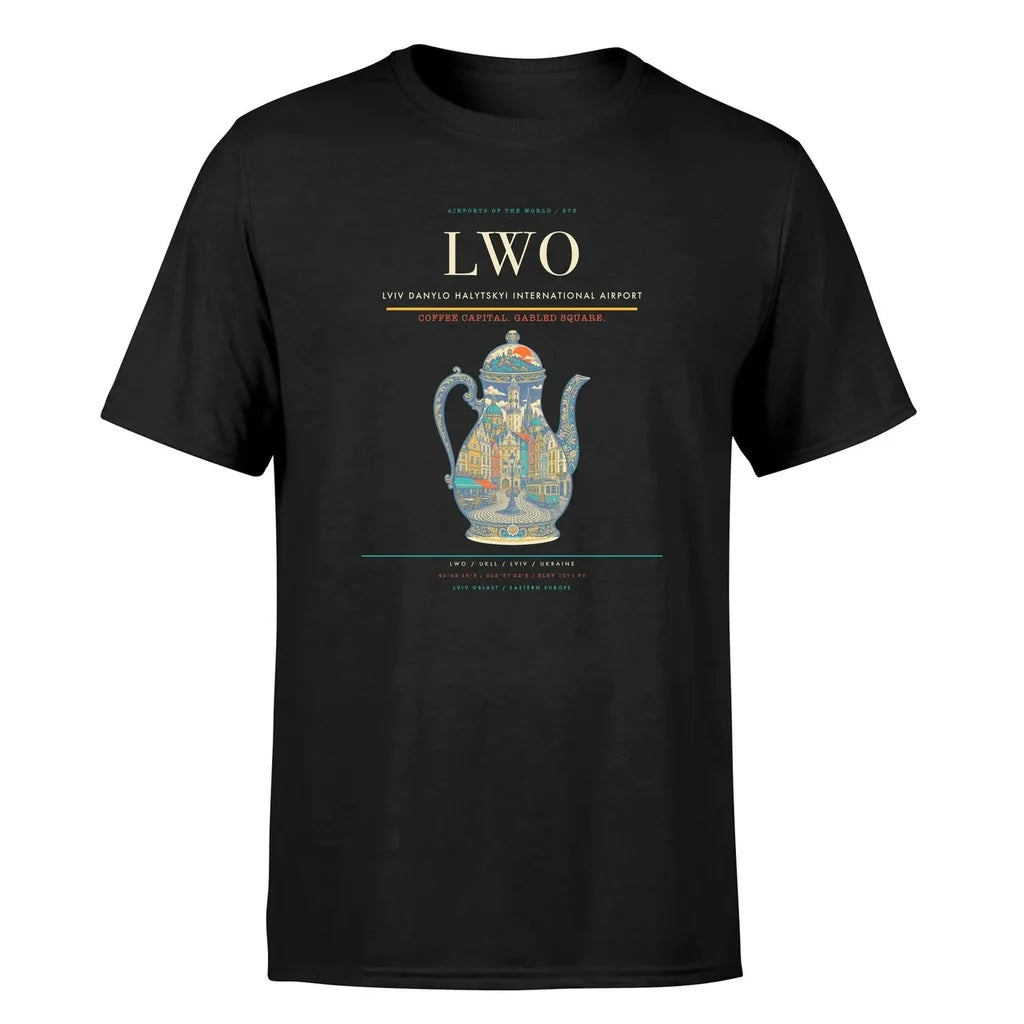 Lviv Airport (LWO) Premium T-Shirt Black