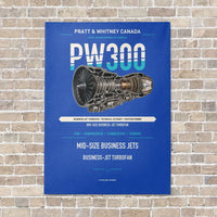 Thumbnail for PW300 vertical canvas print - no frame - blue background