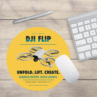Thumbnail for DJI Flip design on yellow round mouse pad