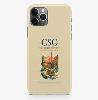 Thumbnail for Columbus Airport (CSG) design on beige iPhone 16 Pro MagSafe case