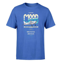 Thumbnail for Cessna A188B AgTruck design on blue t-shirt, single-side print