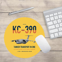 Thumbnail for Embraer KC-390 Millennium design on yellow round mouse pad
