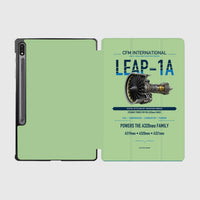 Thumbnail for CFM LEAP-1A design on light green samsung tablet tablet case