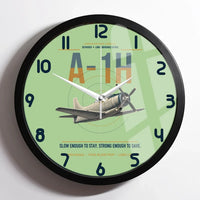Thumbnail for A-1H Skyraider design on light green framed wall clock