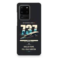 Thumbnail for Boeing 737 MAX 7 design on samsung case - black