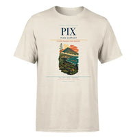 Thumbnail for Pico Airport (PIX) T-Shirt single-side front print in Beige | pico-airport-pix-double-side-t-shirt