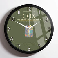 Thumbnail for Manohar International Airport Mopa GOX Wall-Clock Framed - Green Army