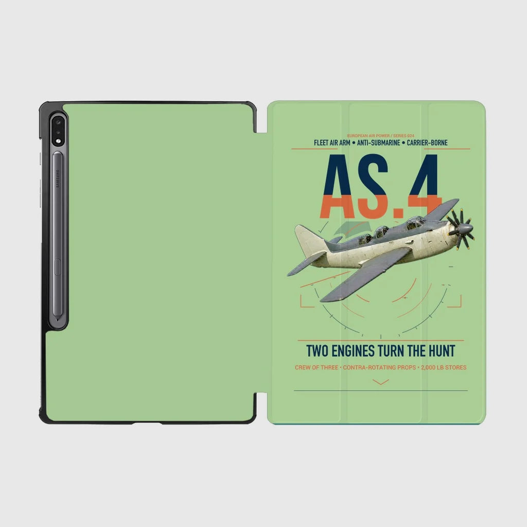 Fairey Gannet AS.4 design on light green samsung tablet tablet case