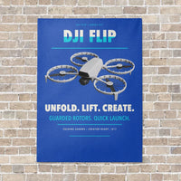 Thumbnail for DJI Flip vertical canvas print - no frame - blue background