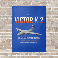 Thumbnail for Handley Page Victor K.2 vertical canvas print - no frame - blue background