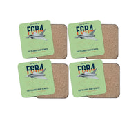 Thumbnail for Eurofighter Typhoon FGR4 design on light green 4 pieces set coaster