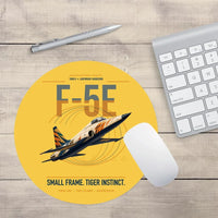 Thumbnail for F-5E Tiger II design on yellow round mouse pad