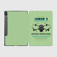 Thumbnail for BRINC LEMUR 2 design on light green samsung tablet tablet case